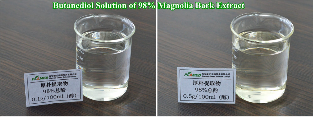 Butanediol Solution of 98% Magnolia Bark Extract